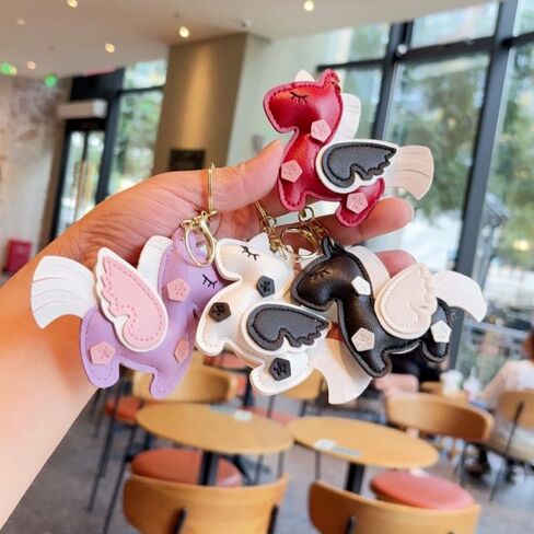 1x Pegasus Keychain Beautiful Horse Key Ring Car Keys Accessories, Tote Bag Charms, Handbag Pendant Ornament in Saudi Arabia