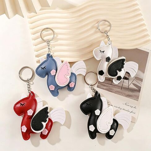 1x Pegasus Keychain Beautiful Horse Key Ring Car Keys Accessories, Tote Bag Charms, Handbag Pendant Ornament in Saudi Arabia