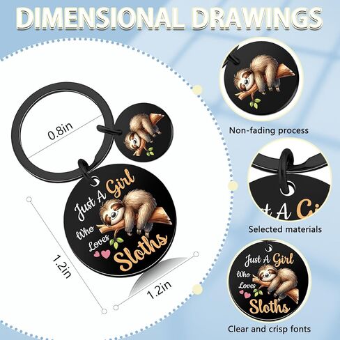 Sloth Gift for Women Cute Sloth Stuff For Girls Sister Friends Sloths Birthday Decorations for Sloths Lovers Funny White Elephant Gifts for Boss Coworkers Cute Stuff for Teens in Kuwait