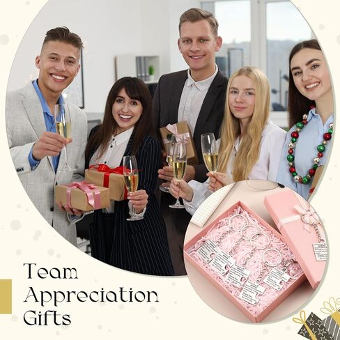 Nosiny 6 Pcs Team Appreciation Gifts for Employee Puzzle Piece Stainless Keychains Bulk Team Cooperation Thank You Gift Set for Coworker Staff Colleagues Teachers Group in Saudi Arabia