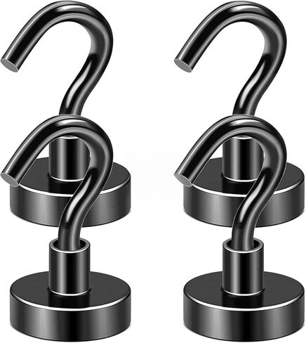 DIYMAG Magnetic Hooks for Hanging Cubicle Accessories, 30lbs 2026 Cruise Cabin Ship Essentials N52 Magnetic Hook Heavy Duty Strong Magnets Fridge for Classroom Beach Kitchen Grills 10 Pack Silver in Saudi Arabia
