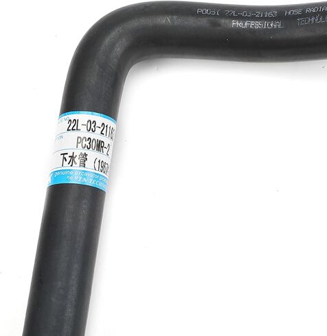 Down Water pipe P0051 38059 19674 22L-03-21162 22L0321162 Compatible with Komatsu PC30MR-2 Excavator(Inside diameter:24.5-25.5mm) in Saudi Arabia