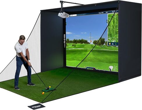 Golf Simulator Cage with Impact Netting and All Poles in Saudi Arabia