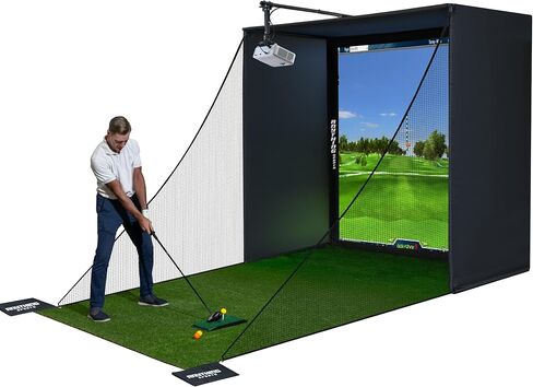 Golf Simulator Cage with Impact Netting and All Poles in Saudi Arabia