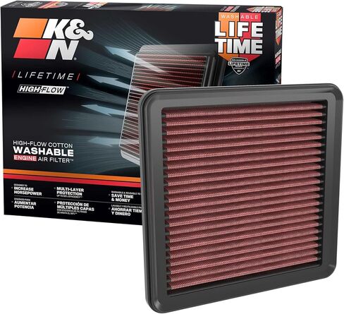 K&N Engine Air Filter: Reusable, Clean Every 75,000 Miles, Washable, Premium, Replacement Car Air Filter: Compatible with 2023 ACURA Integra, 2022 HONDA Civic, 33-5120 in Saudi Arabia