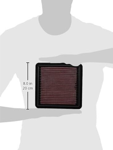 K&N Engine Air Filter: Reusable, Clean Every 75,000 Miles, Washable, Premium, Replacement Car Air Filter: Compatible with 2023 ACURA Integra, 2022 HONDA Civic, 33-5120 in Saudi Arabia