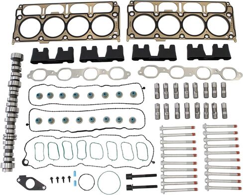 AUCERAMIC Gen V L83 5.3L Non-AFM DOD Camshaft Kit with Head Gaskets Fit 2014-2020 for Chevrolet Silverado Suburban Tahoe GMC Sierra Yukon 12619823 HS26744PT 12499225 in Saudi Arabia