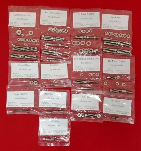 COMPATIBLE WITH THE HONDA 1966-1979 CT90 TRAIL POLISHED STAINLESS STEEL ENGINE BOLT SCREW KIT SET in Kuwait