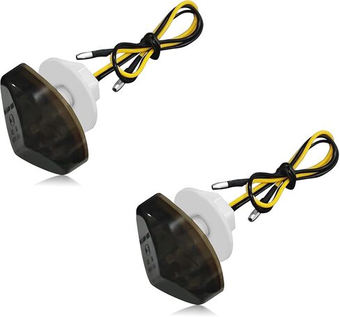 قطعتان من إشارات الانعطاف LED للتركيب المتساطح لهوندا، وميض كهرمان مقاوم للماء عالي السطوع 12 فولت، مؤشرات دراجة نارية مدخنة متوافقة مع Honda CBR600RR CBR1000RR 2004-2007 CBR600F4/F4i CBR900 CBR919 in Kuwait