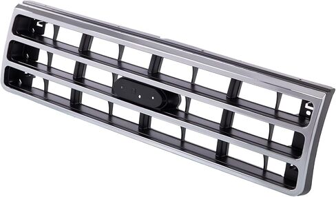 CarPartsDepot Front Chrome Shell Grille Assembly Grill With Dark Argent Insert Compatible With Ford Bronco F-350 SUV Extended Standard Crew Cab & Chassis Pickup 1989-1991 E9TZ8200A FO1200141 in Saudi Arabia