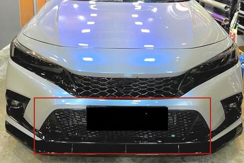 Vivid Black Front Bumper Grille Lower Grill For Honda Civic 11th Gen 2022-2024 in Kuwait