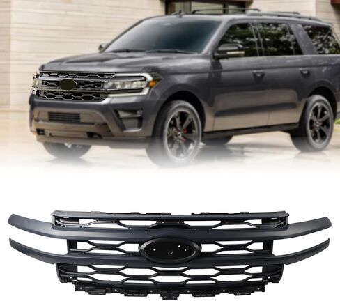Chrome Grill Front Bumper Grille Compatible with 2022 2023 2024 Ford Expedition NL1Z99022A68CAPTM NL1Z-8200-EA in Saudi Arabia