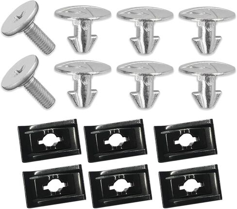 14PCS Engine Splash Shield Hardware Kit, Engine Cover Screws, 90674-TY2-A01 90105-TBA-A00 Engine Splash Guard Under Screw, Lower Cover Pin Screws and Clips Fit for Honda Accord CRV Civic in Kuwait