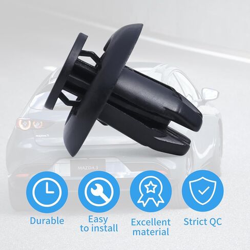 WHALETAIL 30PCS Bumper Cover Clip Fastener Rivet，Fender Liner Splash Shield Push-Type Retainer Clip Compatible with Mazda Mazda 3 5 6 CX-3 CX-5 CX-9 MX-5 Miata B45A-56-146A，Scion 90118-WB048 in Kuwait