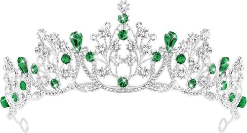 TAROSE Silver Crowns and Gold Tiaras for Women, Queen Crystal Tiaras with Sparkling Rhinestone in Kuwait