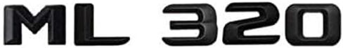 Generic ABS 3D Matte Black ML 320 Letters Emblem Badge يستبدل مع ML Class Side Supercharge Turbo Logo سيارة التصميم تجديد ملصق ML320، 000111 in Saudi Arabia