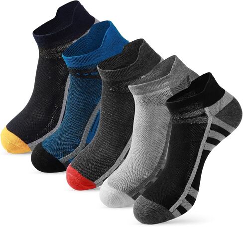 جوارب قطنية للكاحل للجري، جوارب مسامية منخفضة القطع للجري، جوارب مسامية للرجال والنساء 6 أزواج in Kuwait