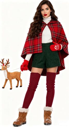 YELAIVP Women's Cable Knit Thigh High Socks Over the Knee Sock Extra Long Leg Warmers in Kuwait