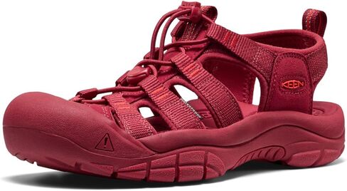 KEEN Women's Newport H2 Closed Toe Water Sandals, Monochrome/Garnet, 7 in Saudi Arabia