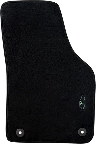 ecoMats Carpet Floor mats Custom Fit for 2011 to 2018 Volkswagen Jetta with Non-Slip Driver Heel Pad and Safety Locks, Front and Rear Set, Black in Saudi Arabia