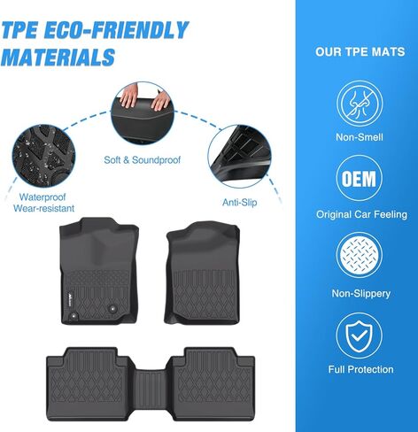 Nilight TPE Floor Mats for Toyota Tacoma Access Cab 2008 2009 2010 2011 All Weather Custom Fit Heavy Duty Floor Liners in Saudi Arabia