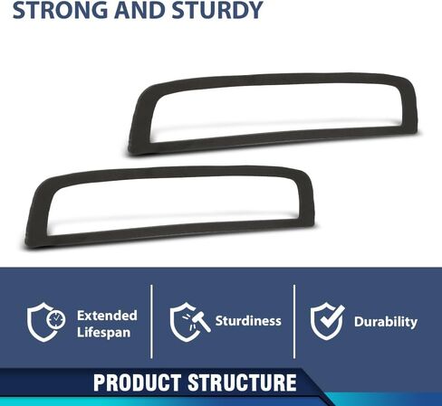 PIT66 2Pcs 3rd Third Brake Light Gasket Seal Compatible with Chevy Silverado GMC Sierra 2014 2015 2016 2017 2018 2019 2020 Black in Saudi Arabia