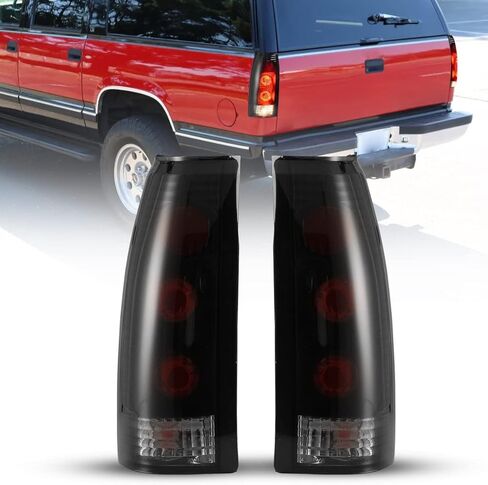 ROXX Tail Lights for 1988-1999 Chevy C/K 1500/2500/ 3500, 1992-1999 Chevy Suburban 1500/2500, 1992-1994 Chevy Blazer, 1995-2000 Tahoe, Tail Lights Pair 1988-1999 GMC Suburban/C/K/Yukon (Clear) in Kuwait