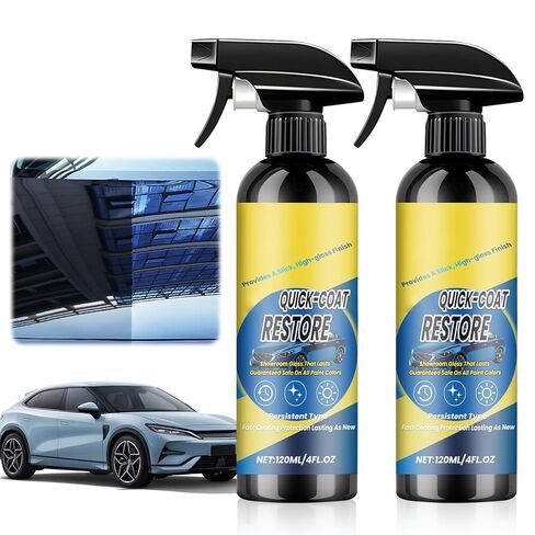 قطعتان من بخاخ طلاء نانو سريع المفعول لاستعادة طبقة الطلاء، 2026 عامل طلاء سريع المفعول جديد ومتطور للسيارات، عامل طلاء سريع التأثير لمقاومة غبار السيارة وتأثيرات الزجاج، ملمع صالة عرض السيارات طويل الأمد in Kuwait