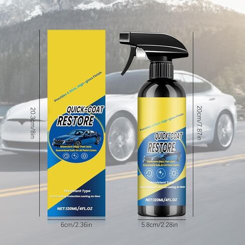 قطعتان من بخاخ طلاء نانو سريع المفعول لاستعادة طبقة الطلاء، 2026 عامل طلاء سريع المفعول جديد ومتطور للسيارات، عامل طلاء سريع التأثير لمقاومة غبار السيارة وتأثيرات الزجاج، ملمع صالة عرض السيارات طويل الأمد in Kuwait