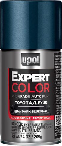 U-POL Expert Color, For Toyota/Lexus 8P4, Automotive Spray Paint, Professional Grade, Long-Lasting, Easy-To-Use, Dark Blue Pearl in Saudi Arabia