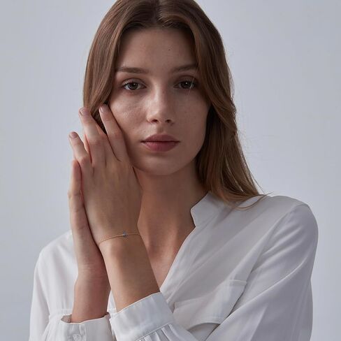 سوار عين الشر الرائع للنساء من بيريميد، سوار سلسلة تميمة محظوظة مطلي بالذهب عيار 18 قيراط قابل للتعديل، يُباع 925 من الفضة الاسترليني المصنوعة من المينا المضادة للحساسية وسوار لحماية المجوهرات هدايا in Kuwait