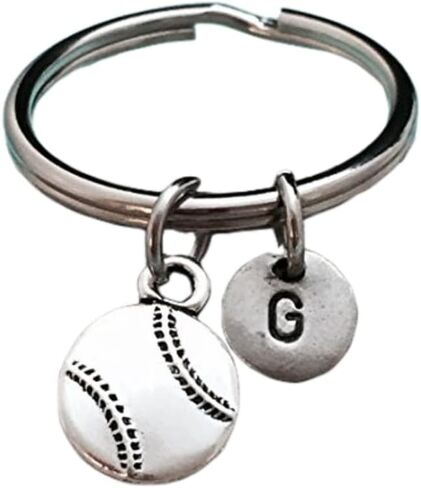 Baseball keychain, baseball charm, sports keychain, personalized keychain, initial keychain, customized keychain, monogram in Saudi Arabia