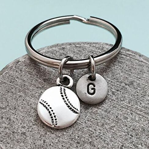 Baseball keychain, baseball charm, sports keychain, personalized keychain, initial keychain, customized keychain, monogram in Saudi Arabia