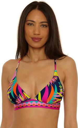 Trina Turk Women's Paralia Halter Bikini Top, Adjustable, Tie Back, Swimwear Separates for Women in Saudi Arabia