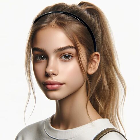 6 عبوات من عصابات الرأس البلاستيكية متعددة الألوان مع مشط أسنان للنساء والفتيات in Kuwait