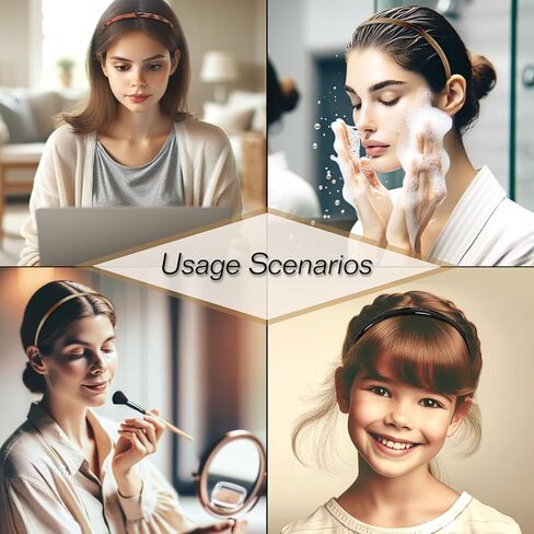 6 عبوات من عصابات الرأس البلاستيكية متعددة الألوان مع مشط أسنان للنساء والفتيات in Kuwait