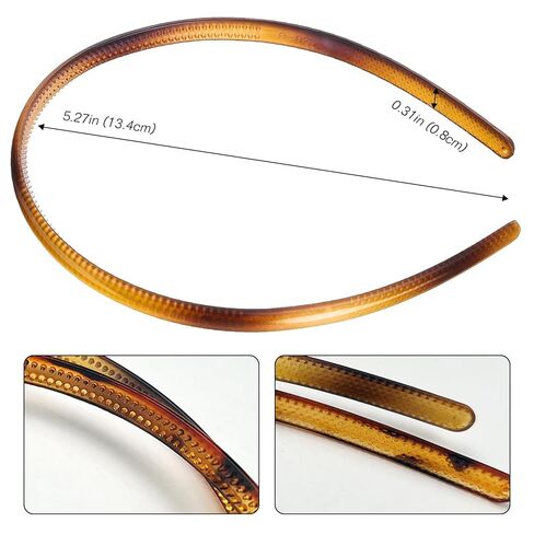 6 عبوات من عصابات الرأس البلاستيكية متعددة الألوان مع مشط أسنان للنساء والفتيات in Kuwait