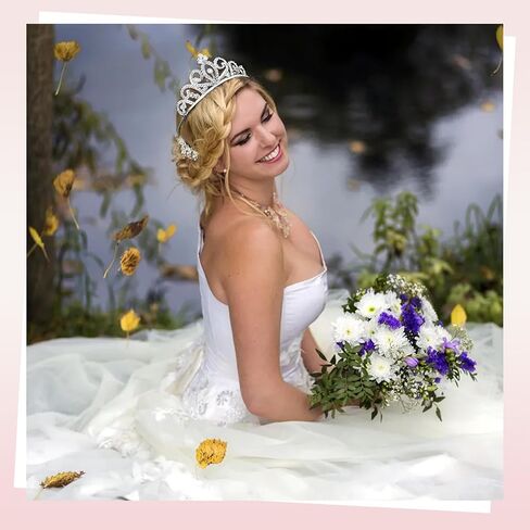 Tiaras for Women Girls 16PCS Sparkly Rhinestone Princess Crown Headband Cute Small Tiara Crown Headbands Set for Birthday Party Costume Wedding Halloween in Saudi Arabia