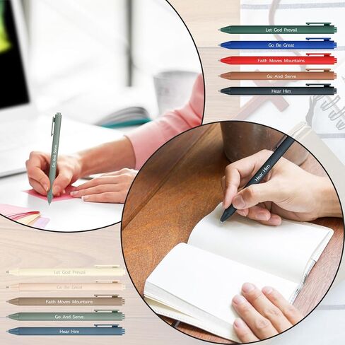 Tenceur 20 Pcs LDS Mormon Pens Lds Youth Theme Ballpoint Pens Bishop Christian Faith Baptism Gifts for Women Men Teens Office School in Saudi Arabia