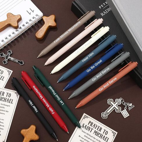 Tenceur 20 Pcs LDS Mormon Pens Lds Youth Theme Ballpoint Pens Bishop Christian Faith Baptism Gifts for Women Men Teens Office School in Saudi Arabia