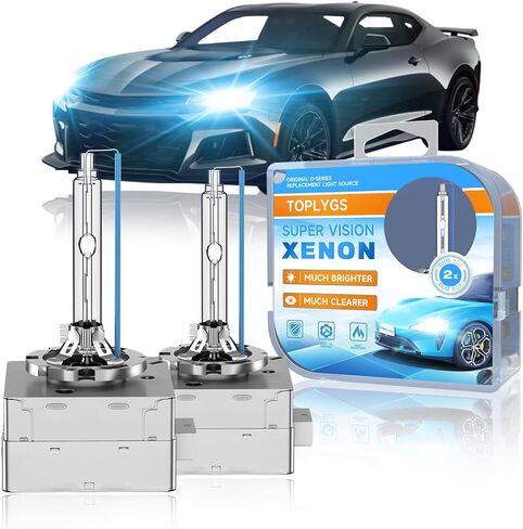 D3S HID Xenon Headlight Bulb Fit for Chevrolet 2014 2015 2016 2017 2018 2019 2020 2021 Chevy Camaro 2014-2020 Impala Corvette 2014-2017 SS, 8000K, High Low Beam Xenon Lights, Pack of 2 in Saudi Arabia