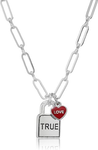 Alex and Ani True Love' Lock & Heart Charm Necklace in Saudi Arabia
