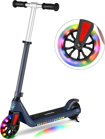 CAROMA Electric Scooter for Kids, 120W Kids Electric Scooter, Blue Electric Scooter for Ages 6-12 in Saudi Arabia