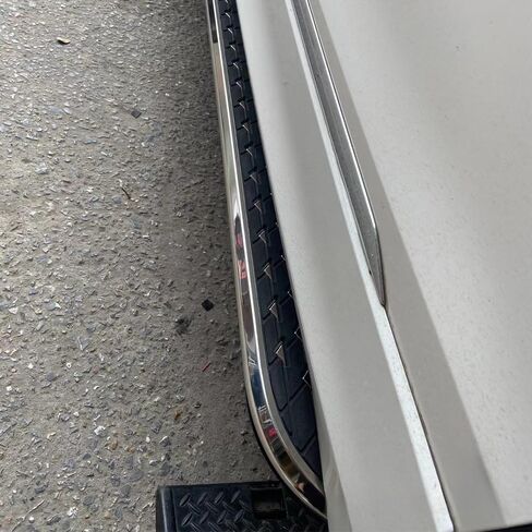 Running Boards for Lincoln MKX 2015-2018 Aluminum Side Steps with No Drill Bolt-On Installation Complete Kit Car Accessories (Black 2-PCS) (BXGMTXBDB) in Kuwait