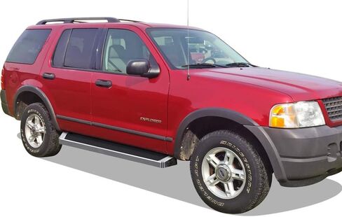 APS Running Boards (Nerf Bars Side Steps Step Bars) Compatible with Ford Explorer Mercury Mountaineer 2002-2005 4-Door (Exclude Sport Model) (Silver Running Board Style) in Saudi Arabia
