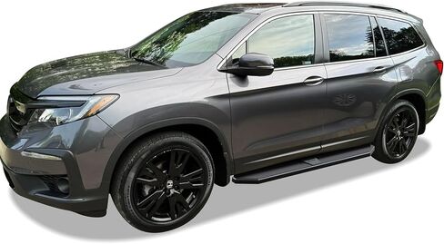 APS Black Stainless Steel Running Boards Style Compatible with Honda Pilot 2016-2022 (Side Steps Side Bars) 6in Wide in Saudi Arabia