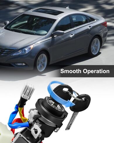 Ignition Lock Switch with Keys Fits for Hyundai Sonata 2011-2014, Steering Lock Cylinder with Housing Replace 81900-3SA00 819003SA00 in Saudi Arabia