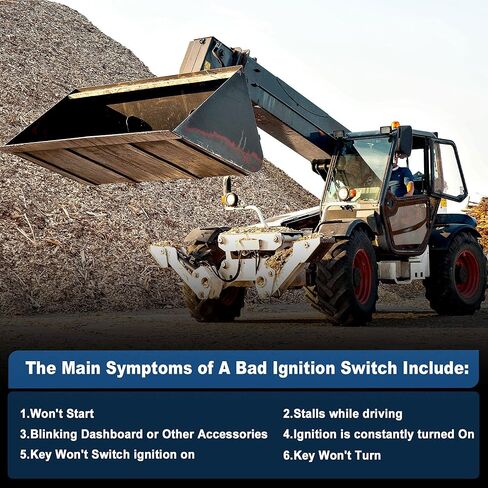 6665606 Ignition Switch with 2 Keys Compatible with Bobcat Loaders 310 313 322 440 530 533 540 542 630 730 731 732 741 742 743 751 753 763 773 863 873 953 963 2410 7753 MT50 MT52 MT55 in Kuwait