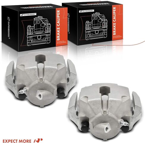 A-Premium Disc Brake Caliper Assembly with Bracket Compatible with BMW E46 Series 325i 2006, 325xi 2006, E90 Series 328i 2007, 328xi 2007 - Front Driver and Passenger - 2-PC set in Saudi Arabia
