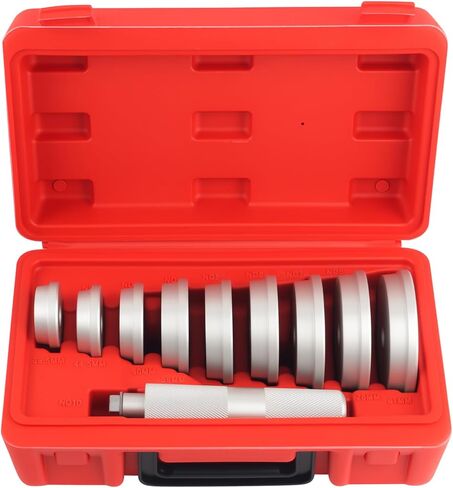 10PCS Car Bearing Press Kit,Non-damaging Car Bearing Race and Seal Driver Set for Installing Wheel Bearings with 9 Sizes Adapters/Seal Driver Handle,Essential Seals Installer Kit in Kuwait